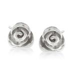 Ross-Simons Italian Sterling Silver Rose Earrings