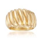 Ross-Simons Italian Andiamo 14kt Yellow Gold Shrimp Ring