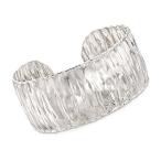 Ross-Simons Italian Sterling Silver Wide Wavy Cuff Bracelet