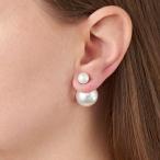 Ross-Simons 8-16mm Shell Pearl Front-Back Earrings in Sterling Silver