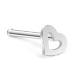 Ruifan 20G Mix Color Surgical Steel Heart Nose Stud Rings Bone Pin Pie