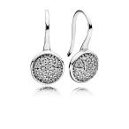 Pandora Dazzling Droplets Silver Drop Earrings With Clear CZ 290734CZ