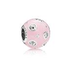 PANDORA Pearlescent Pink Dreams Charm, Light Pink Enamel &amp; Clear CZ, 7