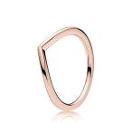 PANDORA Shining Wishbone Ring, Rose Gold, 186314-56