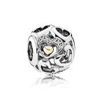 PANDORA Heart of Romance with 14K and Clear CZ 792108CZ