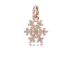 Pandora Sparkling Snowflake Rose Pendant &amp; Clear Cubic Zirconia 380354