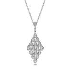 PANDORA Teardrop Pendant in Sterling Silver with Clear Cubic Zirconia