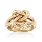 Ross-Simons 14kt Yellow Gold Double Love Knot Ring