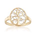 Ross-Simons 14kt Two-Tone Gold Cut-Out Tree Of Life Ring