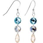 Body Candy Handcrafted 925 Sterling Silver Champagne Skies Earrings Cr