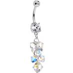 Body Candy Handcrafted Steel Aurora Cascade Dangle Belly Ring Created