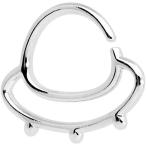 Body Candy Steel Outer Space UFO Septum Ring 16 Gauge 3/8"