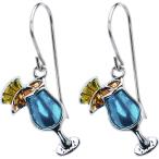 Body Candy Stainless Steel Blue Tropical Drink Earrings