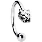 Body Candy Silver 925 16 Gauge Dragon Circular Barbell