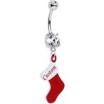 Body Candy Steel Customizable Red Christmas Stocking Personalized Name