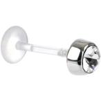 Body Candy Clear Bioplast Tragus Labret Monroe 16 Gauge 3/8"