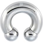 Body Candy Stainless Steel 10mm Balls Horseshoe Circular Barbell 0 Gau