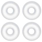 Body Candy 14 Gauge Clear Rubber ORing 4 Pack