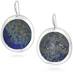 Robert Lee Morris Color Wheel Silver with Lapis Drop Earrings