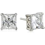 Charles Winston Silver Cubic Zirconia Stud Earrings with Charles Winst