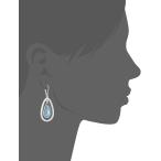 Women's Gold Tone And White Orbital Drop Earrings, White