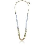 Lonna &amp; Lilly Women's Gold-Tone and Blue/Green 24" Adjustable Multi Ro