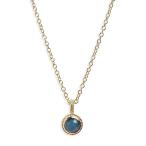 Anna Beck Designs 18k Gold-Plated Pendant Necklace 16-18", Gold/Blue Q