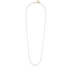 Anne Klein Gold-Tone White Strand Necklace, 44"