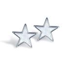 Alex Woo "Little Princess" Sterling Silver Star Stud Earrings