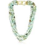 Kenneth Jay Lane 8 Row Jade Bead Necklace