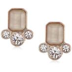 T Tahari Mystic Sands Women's Dainty Stud Clip On Earrings With Stones