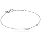 Syd by SE Heart Bracelet with Diamond Bezel