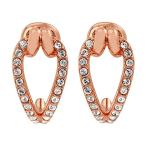 Swarovski Crystal Lifelong Rose Gold-Plated Small Hoop Earrings