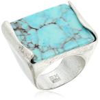 Robert Lee Morris "Mosaic" Semiprecious Turquoise Stone Ring, Size 8.5