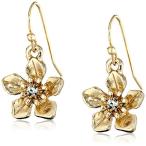 1928 Jewelry Le Marais Gold-Tone Flower Drop Earrings