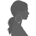 Betsey Johnson Women's Pink Stone Heart Locket Mismatched Hoop Earring