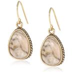 Barse Feldspar Jasper Teardrop Earrings