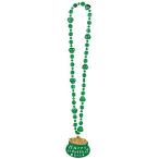 St. Patrick's Day Green Pot of Gold Necklace | Party Favor