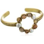 Lucky Brand Women's Druzy Circle Cuff Bracelet, Gold, One Size