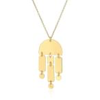 Panacea Women's Art Deco Pendant Necklace, Gold, One Size