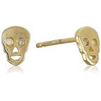 Syd by SE Skull Stud Earrings with Burnished Diamonds