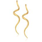 Kenneth Jay Lane Polished Gold-Tone Swirl Drop Earrings