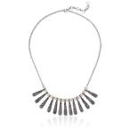 Lucky Brand Pave Spike Collar Necklace, Silver, One Size
