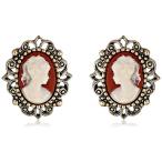 1928 Jewelry Vintage-Inspired Escapade Button Earrings