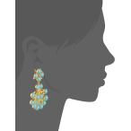 Kenneth Jay Lane Gold and Turquoise Color Cabochon Clip-On Earrings
