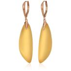 Alexis Bittar Curved Capped Lucite Lever Back Drop Earrings, Gold, One