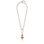 Lucky Brand Floral Layer Necklace, Rose Gold, One Size