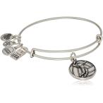 Alex and Ani Womens USOC Volleyball Bangle Bracelet, Rafaelian Silver,