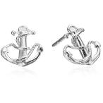 Alex and Ani Post Anchor Sterling Silver Stud Earrings