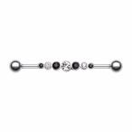 Dazzling Gem Row WildKlass Industrial Barbell